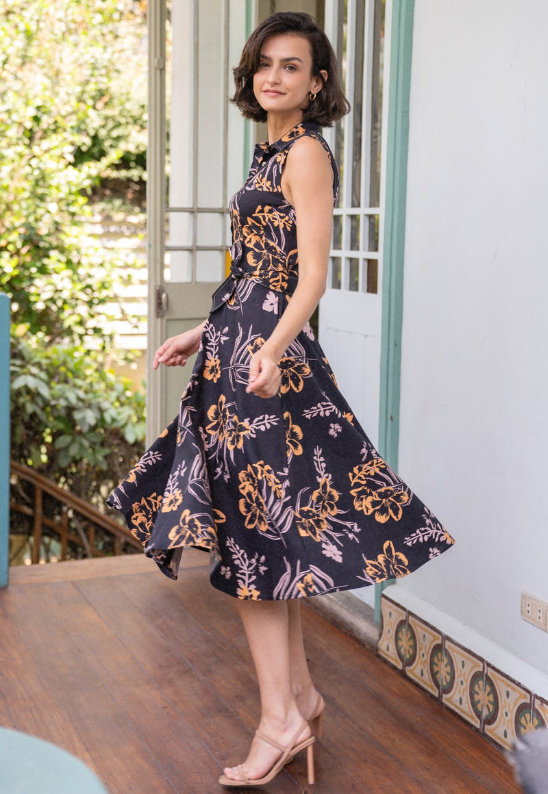 Beatrice Black & Ocre