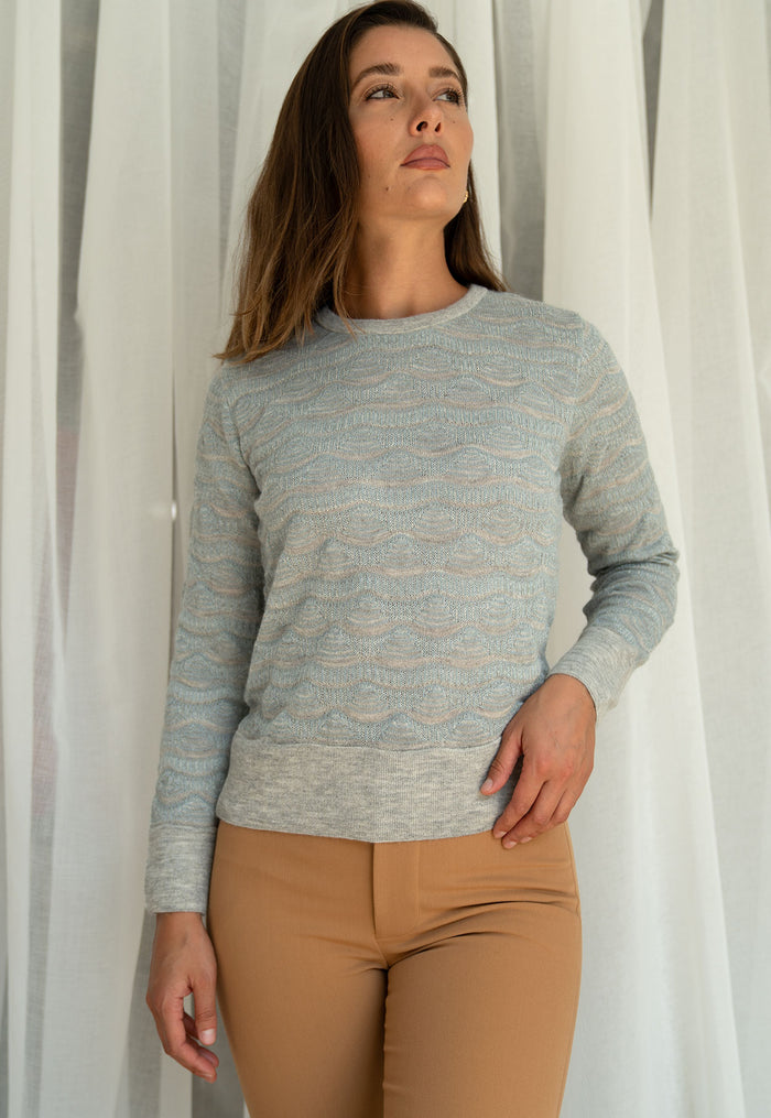 Pull Basique Transfer Bleu