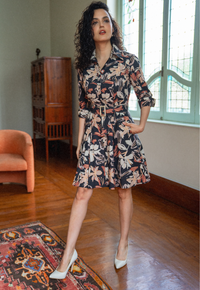 Sofia Ocre Dress