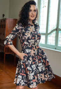 Sofia Ocre Dress