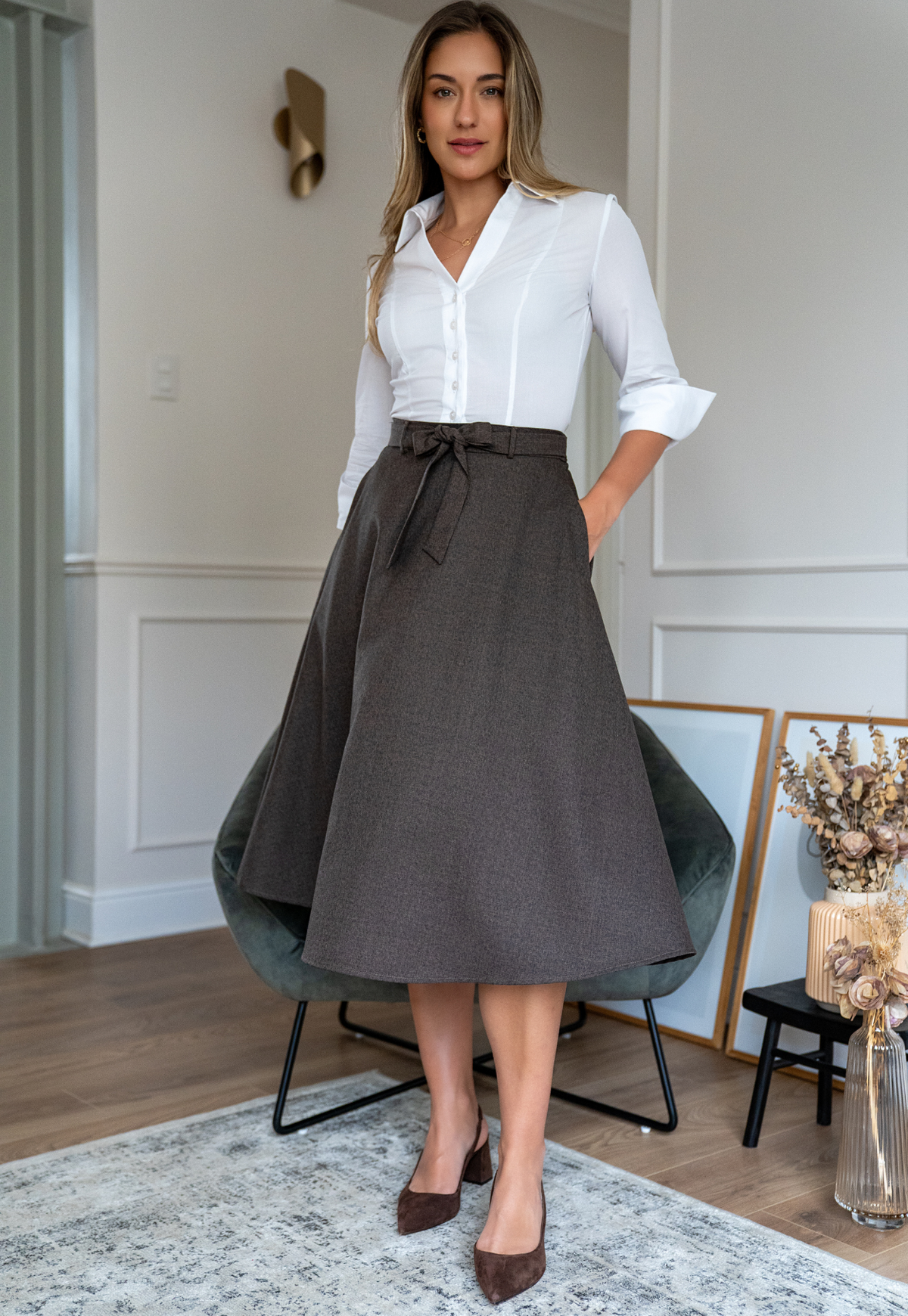 Veroka Marron SKirt