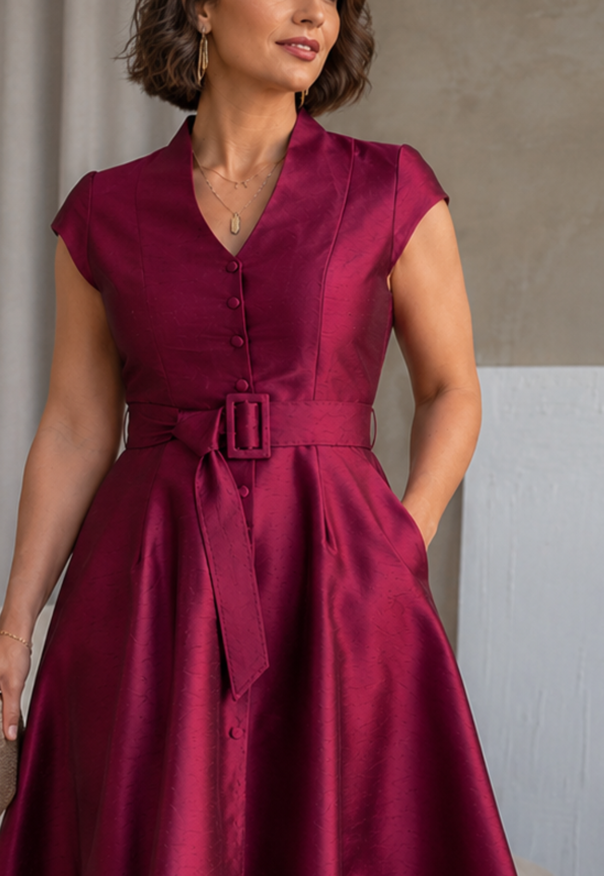 Felicitas Burgundy