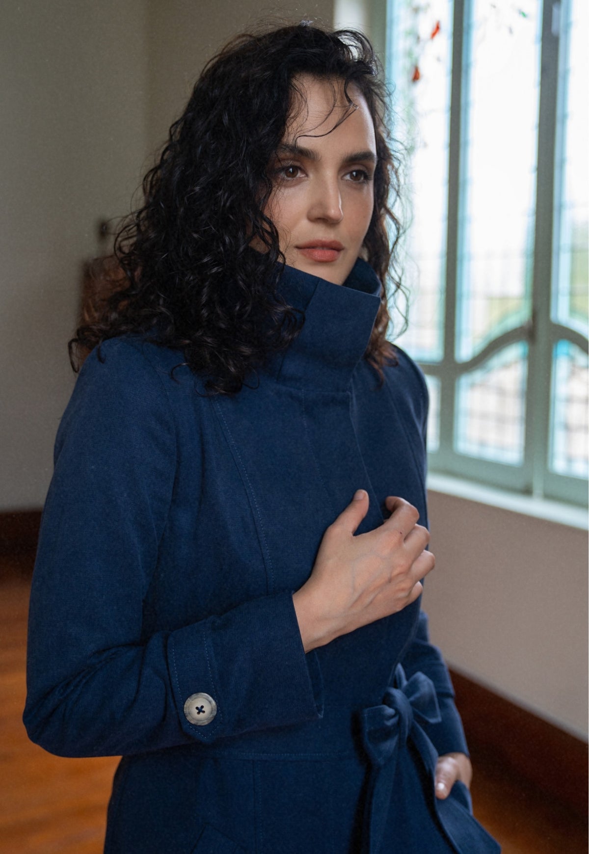 Trench bleu santos