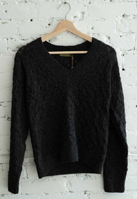 Las Perlas Pullover Charbon