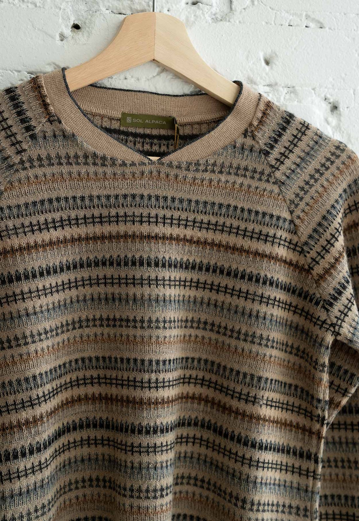 Jaquard Bomber Pullover Neutre