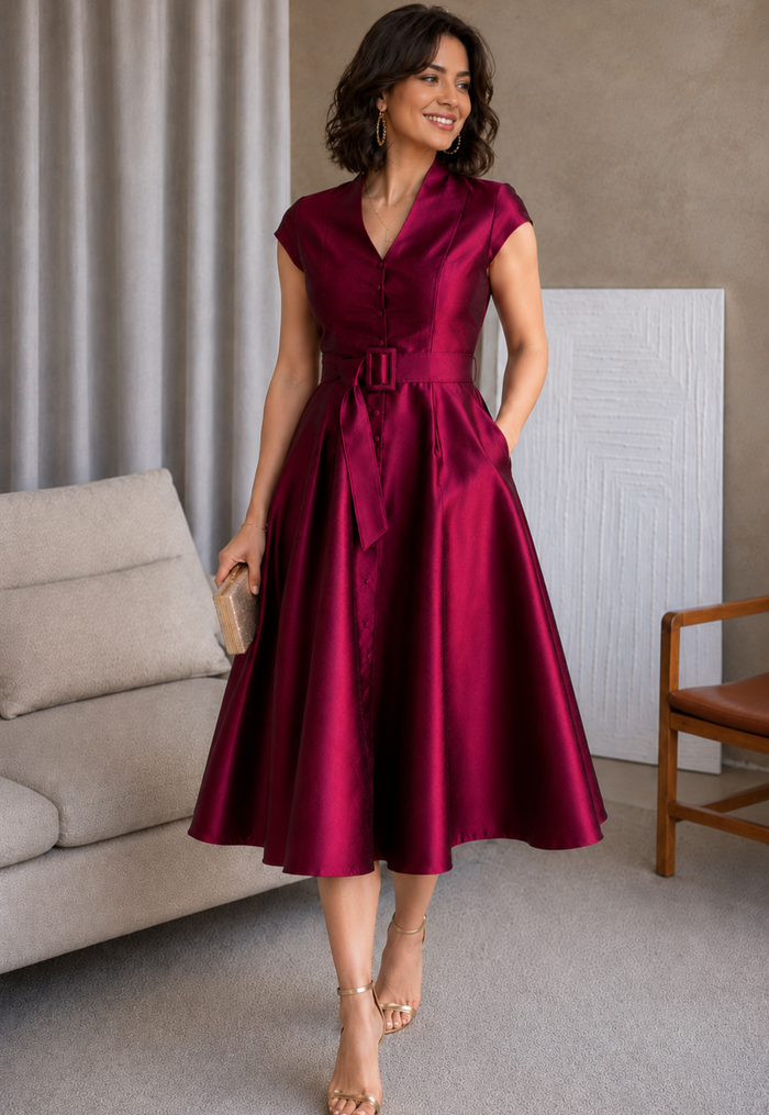 Felicitas Burgundy