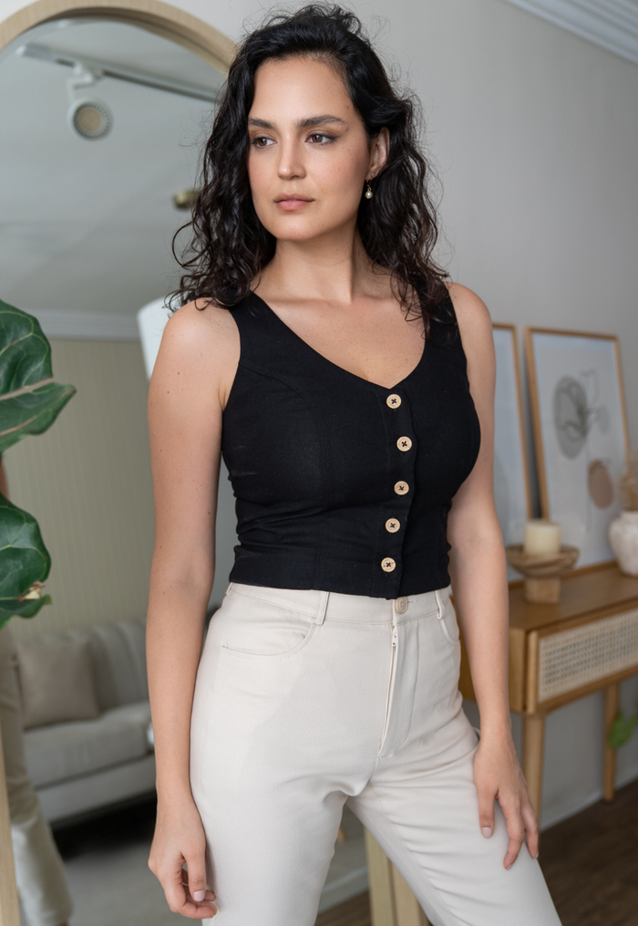 Blouse Maria Josefa noire